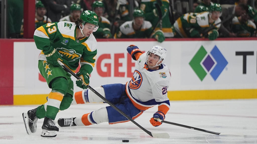 Schaefer scores his 2nd goal of the game in OT to lift Islanders past Wild, 4-3 — Stillwater Sports news