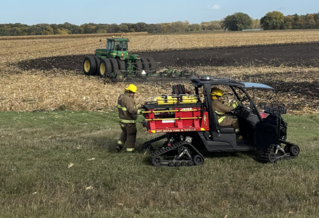 Combine sparks 40-acre cornfield fire south of Abercrombie — KFGO, Stillwater Sports news